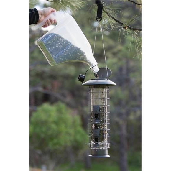 Squirrel-X X4 Squirrel Resistant Bird Feeder, 4 Spring Loaded Perches, 1.5 lb - Picture 4 of 5